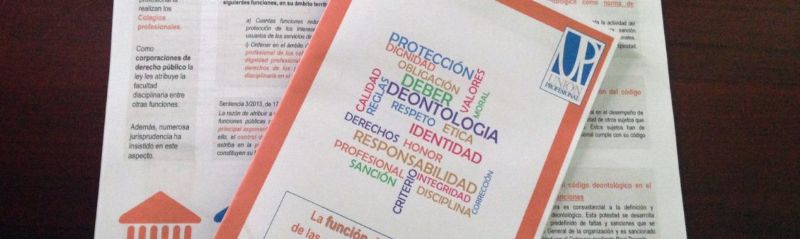 La deontolog�a profesional como norma que dicta la conducta de los profesionales
