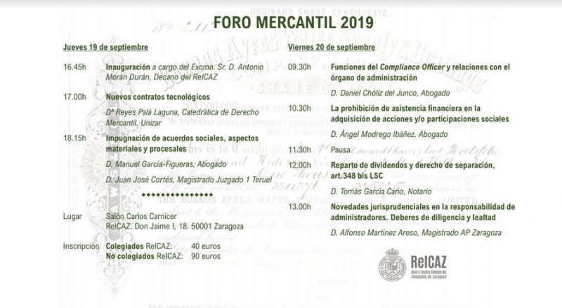 Foro de Derecho Mercantil 2019