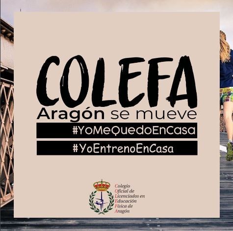 #yoentrenoencasa, nueva iniciativa del Colegio Oficial de Licenciados en Educaci�n F�sica de Arag�n