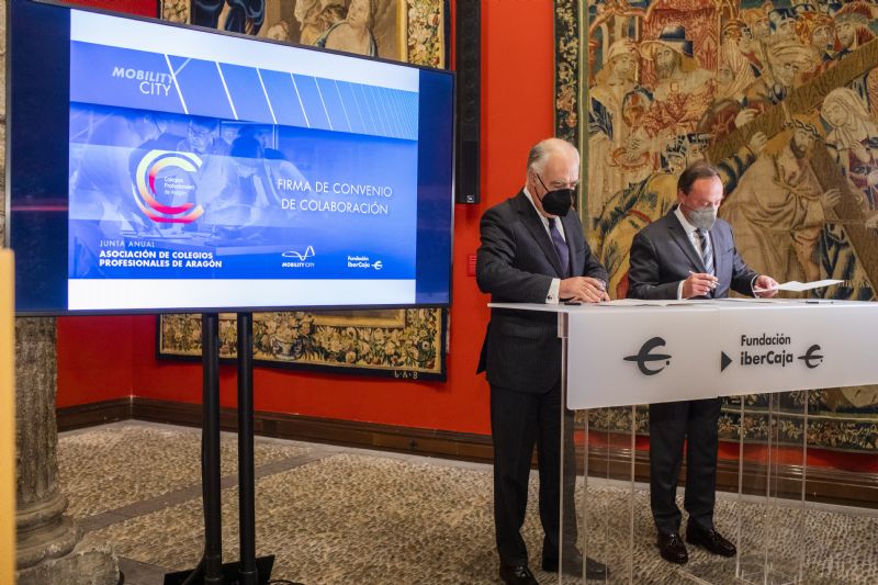 Mobility City y la Asociaci�n de Colegios Profesionales de Arag�n firman un acuerdo para impulsar el nuevo debate de la movilidad en Arag�n
